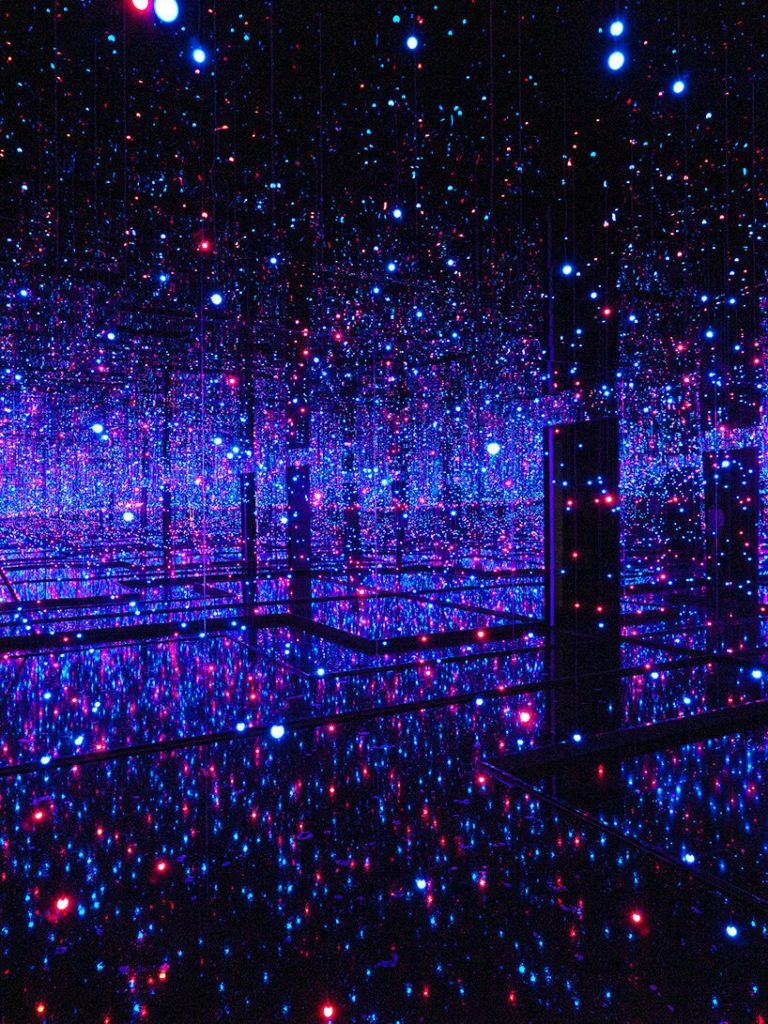 infinity mirrored room filled brilliance of life designboom 3818 768x1024